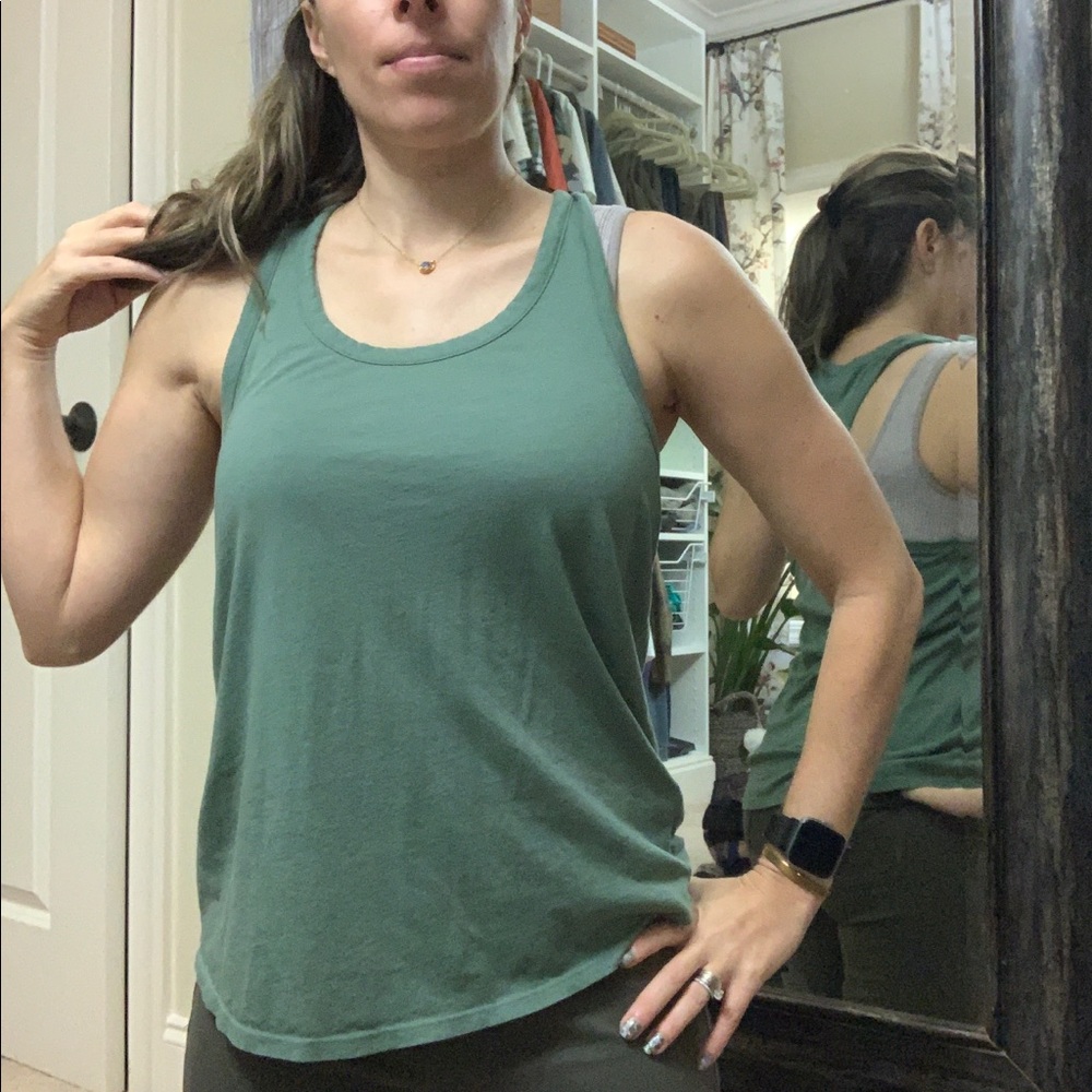 Beyond yoga green top. Size small.